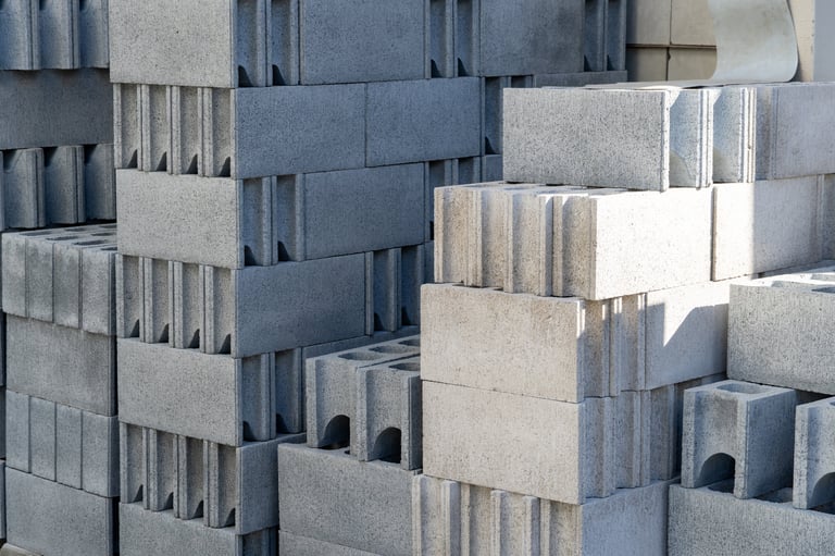 Concrete blocks construction